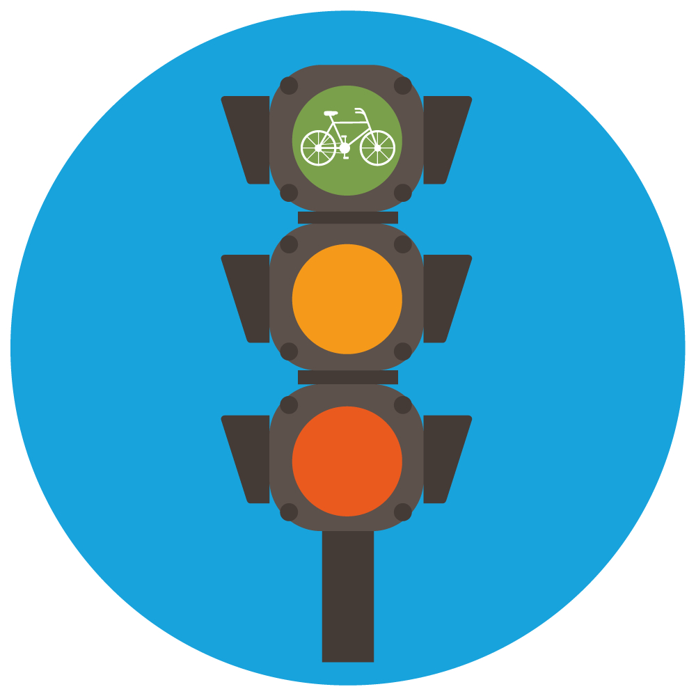 Verkeerslichten en aanwijzingen